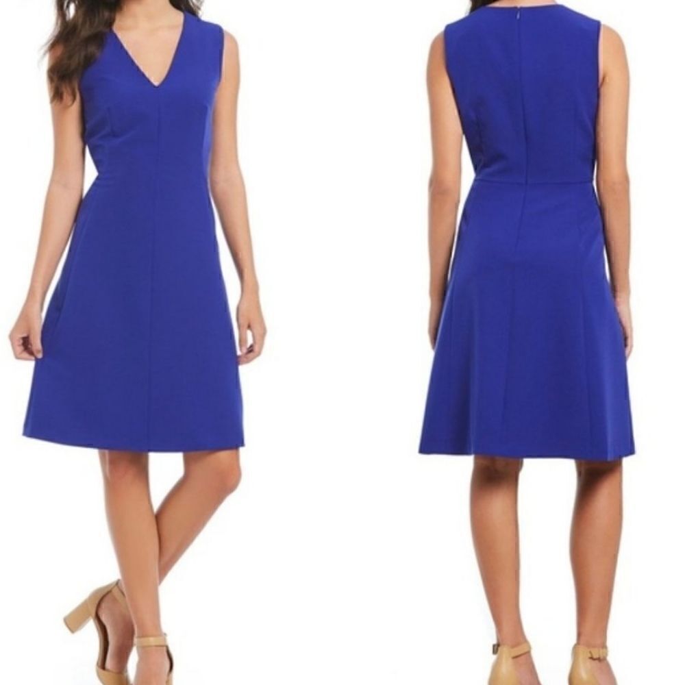 Antonio Melani | Sophia Sleeveless A-Line Dress size 6 Blue